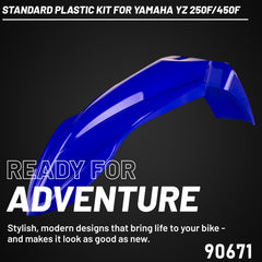 Polisport Motocross (MX) Replica Plastic Kit for Yamaha YZ 250F (2014-18) Dirt Bike