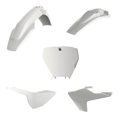 Polisport Motocross (MX) Replica Plastic Kit for Husqvarna TC/FC (2016-18) Dirt Bike – OEM Quality, Durable, Flexible & Perfect Fit – White