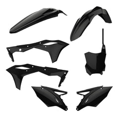 Polisport Motocross (MX) Replica Plastic Kit for Kawasaki KX 250F (2017-20) Dirt Bike – OEM Quality, Durable, Flexible & Perfect Fit – Black