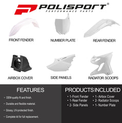 Polisport Motocross (MX) Restyling Kit for Yamaha YZ 125/250 (2002-21) Dirt Bike