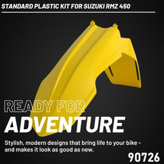 Polisport Motocross (MX) Replica Plastic Kit for Suzuki RMZ 450 (2008-17) Dirt Bike