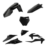 Polisport Motocross (MX) Replica Plastic Kit for KTM SX/SX-F/XC/XC-F (2019-20) Dirt Bike – OEM Quality, Durable, Flexible & Perfect Fit –Black