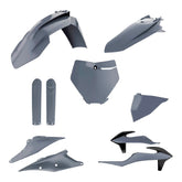 Polisport Motocross (MX) Replica Plastic Kit for KTM SX/SX-F XC/XC-F (2019-22) Dirt Bike – OEM Quality, Durable, Flexible & Perfect Fit – Nardo Gray