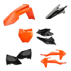 Polisport Motocross (MX) Replica Plastic Kit for KTM SX/SX-F (2016-18) Dirt Bike – OEM Quality, Durable, Flexible & Perfect Fit – Orange/Black