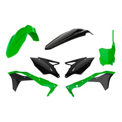 Polisport Motocross (MX) Replica Plastic Kit for Kawasaki KX 450F (2016-18) Dirt Bike – OEM Quality, Durable, Flexible & Perfect Fit – Green/Black