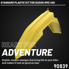 Polisport Motocross (MX) Replica Plastic Kit for Suzuki RMZ 250 (2019-24) Dirt Bike