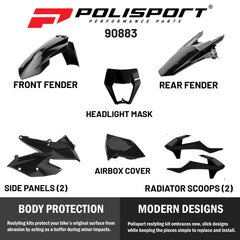 Polisport Motocross (MX) Replica Plastic Enduro Kit for KTM EXC/EXC-F & XC-W/XCF-W (2017