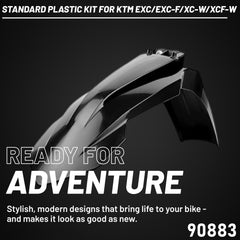 Polisport Motocross (MX) Replica Plastic Enduro Kit for KTM EXC/EXC-F & XC-W/XCF-W (2017