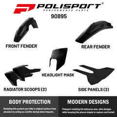 Polisport Motocross (MX) Replica Plastic Enduro Kit for Husqvarna TE/FE (2017-19) Dirt Bike