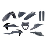 Polisport Motocross (MX) Replica Plastic Kit for KTM EXC/EXC-F/XC-W/XCF-W (2020-2023) Dirt Bike – OEM Quality, Durable, Flexible & Perfect Fit – Nardo Gray