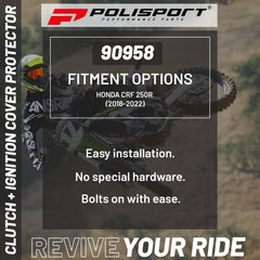 Polisport Clutch & Ignition Cover Protector Kit For Honda CRF250R (2018-2024)