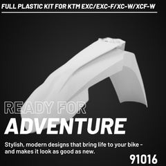 Polisport Motocross (MX) Replica Plastic Enduro Kit for KTM EXC/EXC-F/XC-W/XCF-W (2020-2023) Dirt Bike