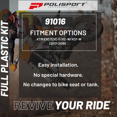 Polisport Motocross (MX) Replica Plastic Enduro Kit for KTM EXC/EXC-F/XC-W/XCF-W (2020-2023) Dirt Bike