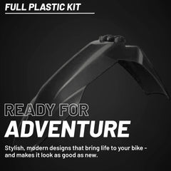 Polisport Motocross (MX) Replica Plastic Kit for Husqvarna FC/FX & TC/TX (2023-2024) Dirt Bike – OEM Quality, Durable, Flexible & Perfect Fit – Black