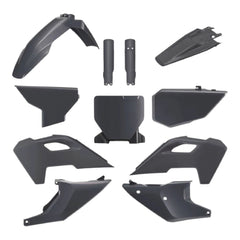 Polisport Motocross (MX) Replica Plastic Kit for Husqvarna TC/FC (2023-24) Dirt Bike – OEM Quality, Durable, Flexible & Perfect Fit – Nardo Grey