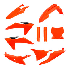 Polisport Motocross (MX) Replica Plastic Kit for KTM SX/SX-F & XC/XC-F (2023–2024) Dirt Bike – OEM Quality, Durable, Flexible & Perfect Fit – Orange