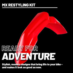 Polisport Motocross (MX) Restyling Kit for Honda CR 125R/250R (2000-01) Dirt Bike – OEM Quality, Durable, Flexible & Perfect Fit – Red