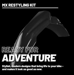 Polisport Motocross (MX) Restyling Kit for Honda CR 125R/250R (2000-01) Dirt Bike – OEM Quality, Durable, Flexible & Perfect Fit – Black