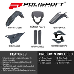Polisport Motocross (MX) Replica Plastic Kit for Sherco SE/SEF (2024) Dirt Bike
