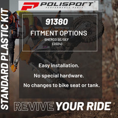 Polisport Motocross (MX) Replica Plastic Kit for Sherco SE/SEF (2024) Dirt Bike