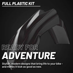 Polisport Motocross (MX) Replica Plastic Kit for Beta RR X-Pro (2025-26) Dirt Bike – OEM Quality, Durable, Flexible & Perfect Fit – Black