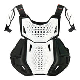 Atlas Charger Youth White + Shoulders A1040-00-000 - CE Stoneshield Certified Youth Neck Brace with Adjustable Shoulder Pads, Lightweight Impact-Resistant Protection for Motocross, BMX, and Extreme Sports