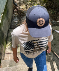 Black Rain Ordnance Black Outdoor Snapback Hat w/ Round Logo Patch & Mesh Back