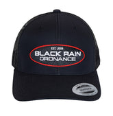 Black Rain Ordnance Black Outdoor Snapback Hat w/ Oval Logo Patch & Mesh Back