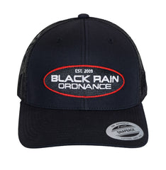 Black Rain Ordnance Black Outdoor Snapback Hat w/ Oval Logo Patch & Mesh Back