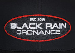 Black Rain Ordnance Black Outdoor Snapback Hat w/ Oval Logo Patch & Mesh Back
