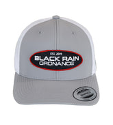 Black Rain Ordnance Grey Outdoor Snapback Hat w/ Round Oval Patch & Mesh Back