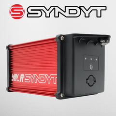SYNDYT SYR 200 48V 5Ah Race Battery, Lithium-Ion Replacement Battery for SYNDYT SYR 200 and other SYNDYT 36V eBMX race platforms. Charge time gives 30-90minutes of runtime.