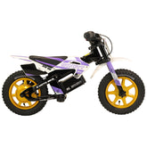 SYNDYT SYR 120 12" Electric Balance Bike for Kids Ages 3-5, 24V 10Ah Battery, 250W Motor, 5/8/12 MPH Speed Settings, Rear Disc Brake, MX-Style Foot Pegs, 12" Alloy Wheels, Lavender/White