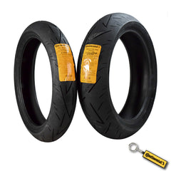 Continental ContiSportAttack 2 120/70ZR17 F & 160/60ZR17 R Sport Motorcycle Tire with Keychain