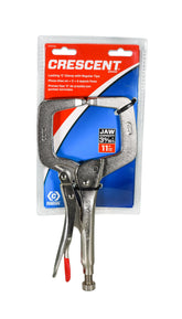 Crescent C11CCVN 11" Locking C-Clamp Pliers with Regular Tips