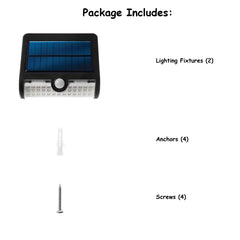 Home Zone Security Outdoor Motion Sensor Wall Light Dual Lighting Mode (2 Pack)