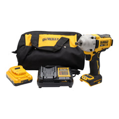 DEWALT DCF891Q1 20V MAX XR 1/2" Mid-Range Impact Wrench Kit (400 ft-lbs) – Brushless Motor, 3-Speed, IP54 Rated, Includes Battery, Charger & Case