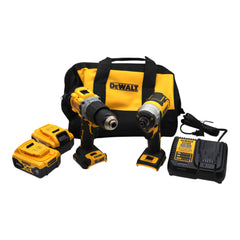 DeWalt DCK249M2 20V MAX XR Brushless Tool Combo Kit w/ 4.0Ah Batteries & Charger