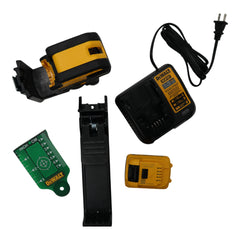 DEWALT 12V MAX 5-Spot and Cross Line Green Beam Laser Level, Cordless, Rechargeable, Professional-Grade with 360-Degree Accuracy (DW0825LG)