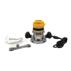 DEWALT DW616 1-3/4 HP Fixed Base Router – 11 Amp Motor, Variable Speed 8,000-24,000 RPM, 1/4" & 1/2" Collet Capacity, Precision Depth Adjustment – Ideal for Woodworking & Edge Profiling