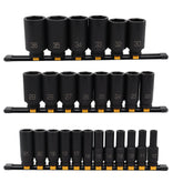 DEWALT DWMT19242 26-Piece 1/2" Drive Impact Deep Socket Set - Professional Grade Chrome Vanadium Steel Sockets