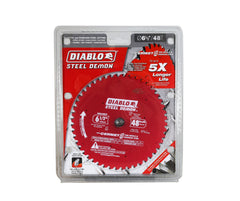Diablo D0648CFX 6.5" 48 Teeth Steel Demon Ferrous Circular Saw Blade