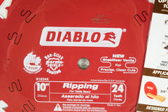 Diablo D1024X 10" x 24-Teeth Ripping Saw Blade for Wood