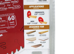 Diablo D1060X 10" x 60-Teeth Fine Finish Saw Blade for Wood