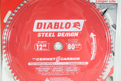 Diablo D1280CF 12" x 80-Teeth Steel Demon Cermet II Saw Blade for Thin Metal