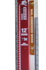 Diablo DS1206CWS3 12" 5/7TPI Demo Demon Carbide Teeth Reciprocating Saw Blades for Nail-Embedded Wood (3-Pack)