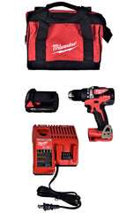 Milwaukee 2801-21P M18 18-Volt Lithium-Ion Compact Brushless Cordless 1/2 in. Drill/Driver Kit