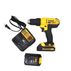 DEWALT 20V MAX Lithium‑Ion Cordless 1/2 in. Drill/Driver Kit with (2) 1.3Ah Batteries, Charger & Contractor Bag