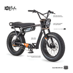 101 Bike Seaside E-Bike 750W 48V/13.4Ah Ebike 20MPH & 50Mile Max w/ LCD Display