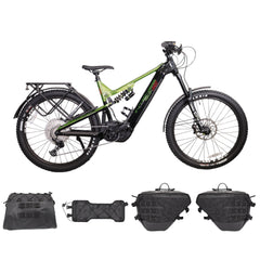 INTENSE RECON MX Adventure Adult L/XL Electric Mountain Bike with Shimano Steps E7000 Motor, 11-Speed Gears, 27.5" Wheels, DVO Suspension, 504 Wh Integrated Battery, Custom Rack and Bag Set Included